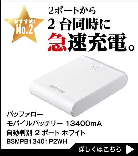 2ポートから2台同時に急速充電