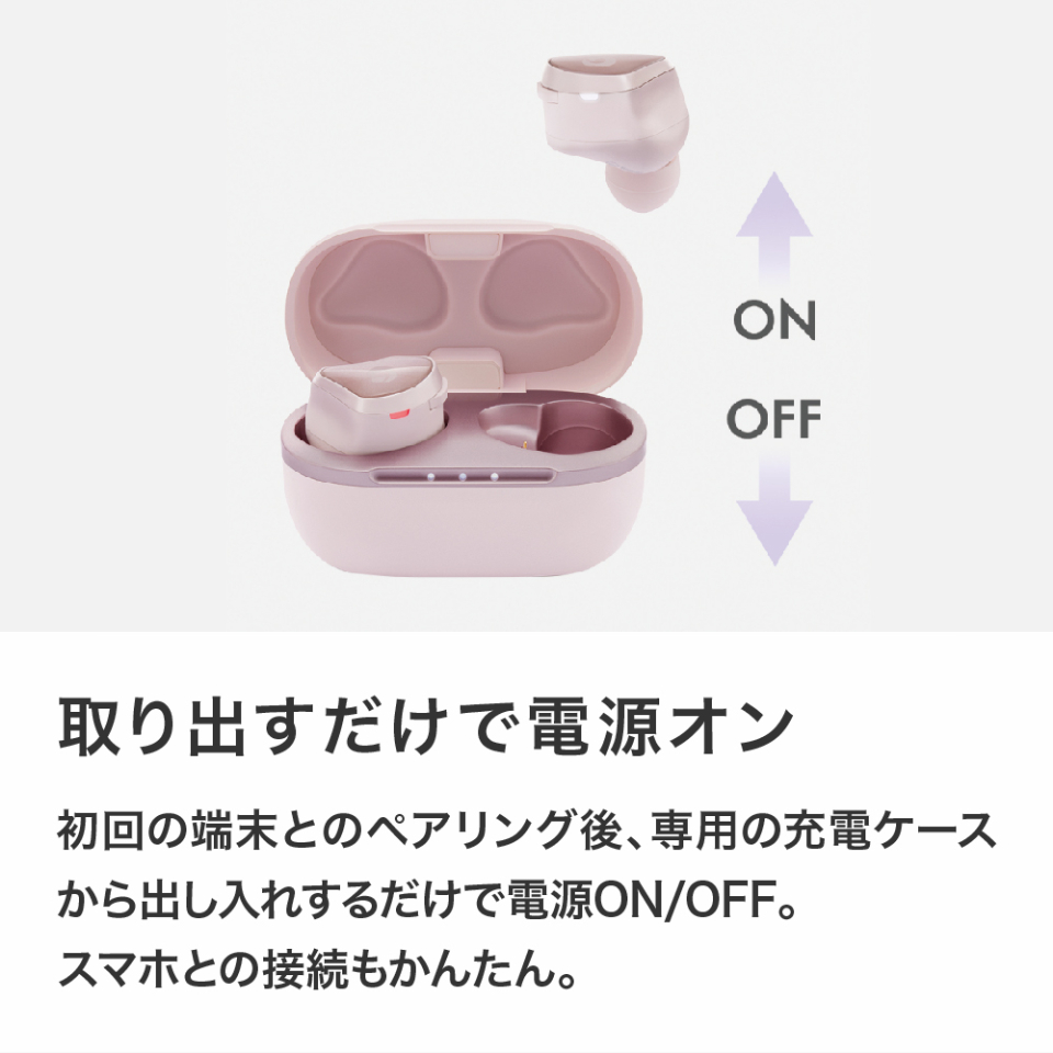 取り出すだけで電源オン