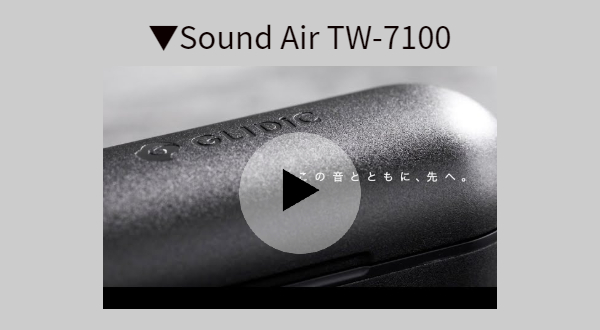 GLIDiC 完全ワイヤレスイヤホン【Sound Air TW-7100】