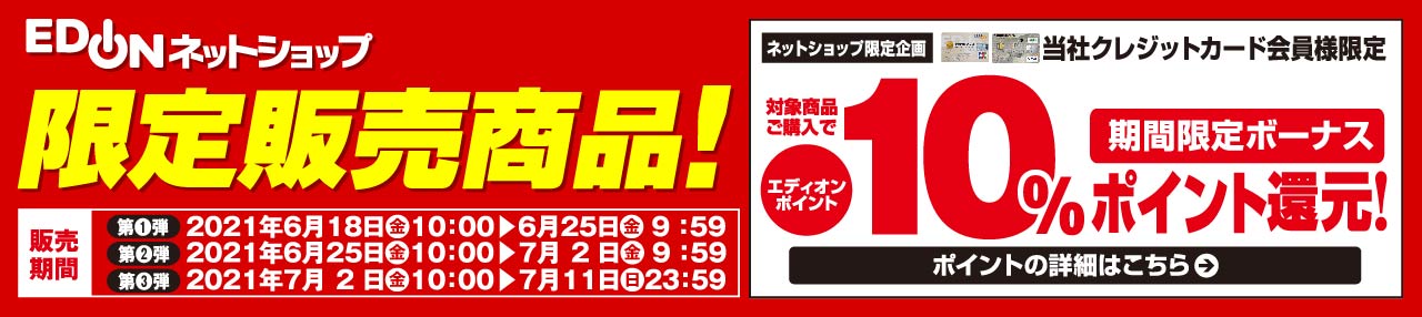 限定販売商品！ 10%ポイント還元