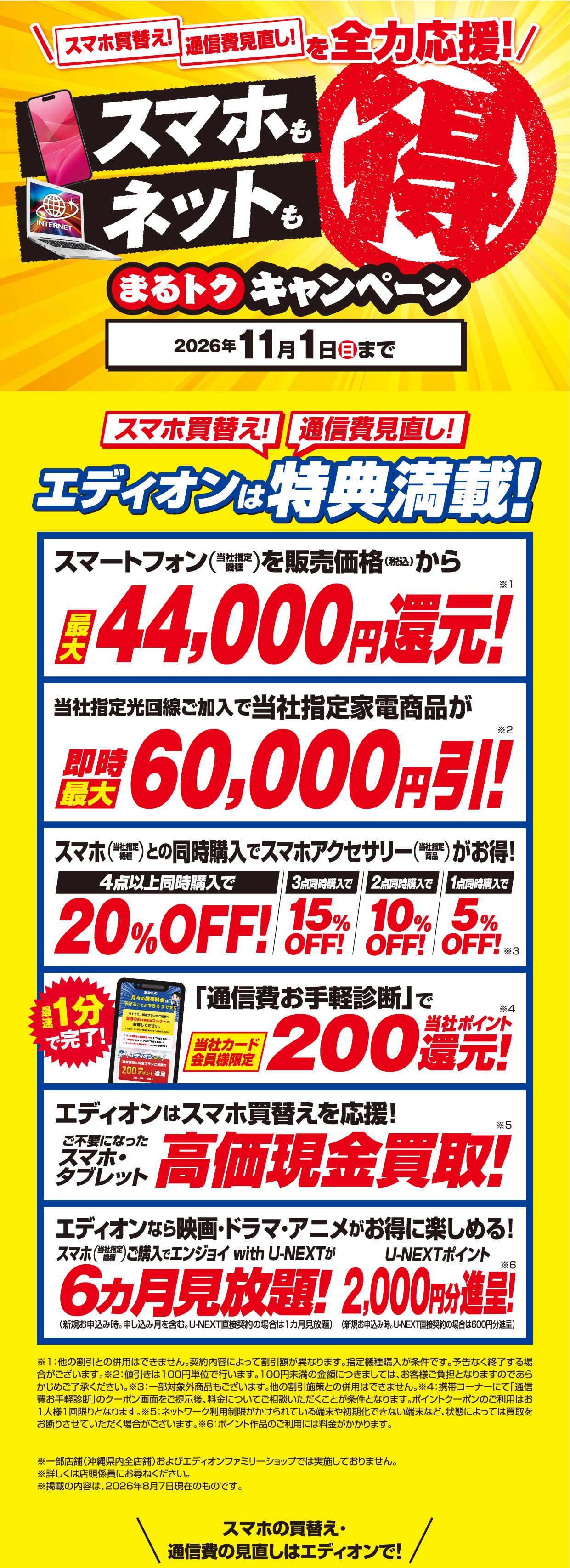 エディオンスマホキャンペーン