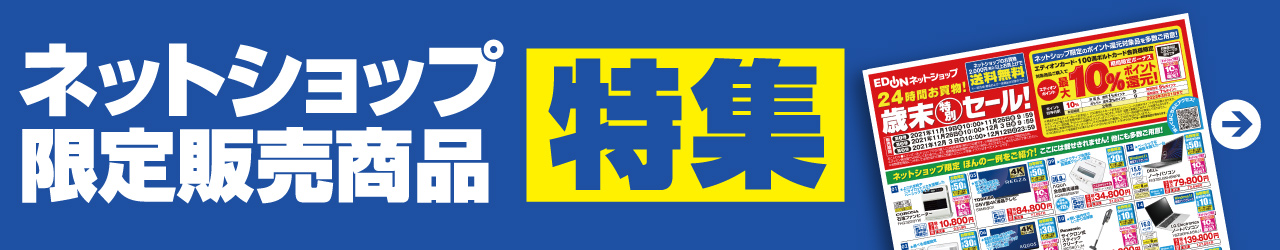 『ネットショップ限定販売商品』特集
