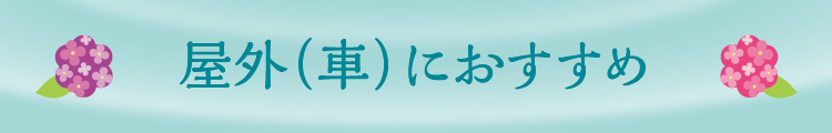 屋外（車）におすすめ