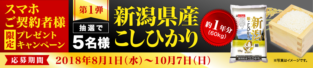 スマホご契約者様限定プレゼントキャンペーン