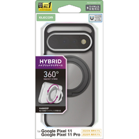 エレコム Google Pixel 11/11 Pro用ハイブリッドケース MAGKEEP スタンドマット ブラック PM-P262MGSTCBK