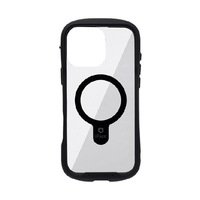 Hamee iPhone 16 Pro Max用MAGSYNQ強化ガラスクリアケース I FACE REFLECTION ブラック 41-980163