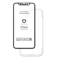 Hamee iPhone 12/12 Pro用ラウンドエッジ 強化ガラスフィルム iFace ブラック 41-890295