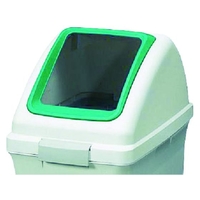 山崎産業 屋内用屑入れ リサイクルトラッシュECO-35用 角穴蓋 緑 FC855JK-3702251