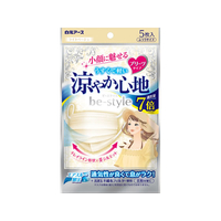 白元アース ビースタイル プリーツタイプ 涼ヤカ心地 ライトBE ふつう5枚 FC663MS