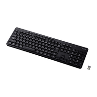 エレコム USB無線 & Bluetooth(R) 静音フルキーボード ブラック TK-QT11FMMBK