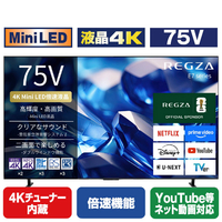 TVS REGZA 4K Mini LED液晶テレビ 75E770S