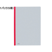 コクヨ カラーレールクリヤーホルダー A4タテ 20枚収容 赤 5冊 1パック(5冊) F836230-ﾌ-760R