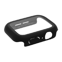 ラスタバナナ Apple Watch series6/5/4/SE第2世代/第1世代[40mm]用 ガラス+PC一体型 防水ケース ブラック GHB4622AW40