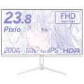 Pixio 23．8型ゲーミング液晶ディスプレイ ホワイト PX248WAVEW-O