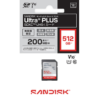 サンディスク SD Ultra PLUS 512GB SDSDUBQ-512G-JNJIN