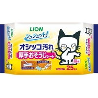 ライオン シュシュット! 厚手おそうじシート 猫用 25枚 FC897PM