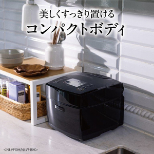 三菱 炊飯ジャー/5．5合炊き 備長炭　炭炊釜 黒曜 NJ-VP10H-B-イメージ14