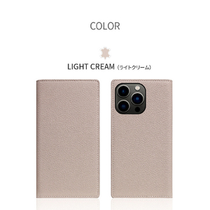 SLG Design iPhone 14 Pro Max用Full Grain Leather Case ライトクリーム SD24349I14PMLC-イメージ12