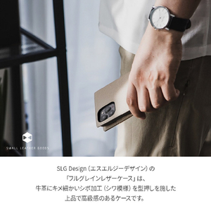SLG Design iPhone 14 Pro Max用Full Grain Leather Case ライトクリーム SD24349I14PMLC-イメージ3