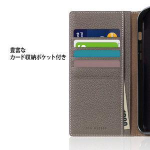 SLG Design iPhone 14 Pro Max用Full Grain Leather Case ライトクリーム SD24349I14PMLC-イメージ9