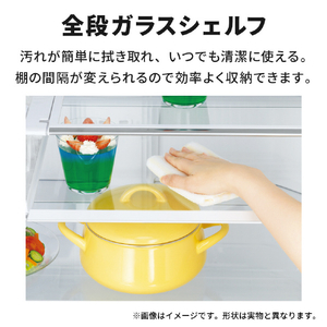 三菱 【左開き】365L 3ドア冷蔵庫 e angle select マットアンバーグレー MR-CX37E5ML-H-イメージ15
