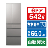 パナソニック 【フレンチドア】542L 6ドア 冷凍冷蔵庫 シルバー NR-F54EY3-S