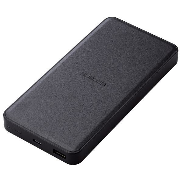 エレコム リン酸鉄モバイルバッテリー(12000mAh/PD20W/C×1+A×1) ブラック DE-C39-12000BK