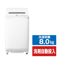 SHARP 8kgインバーター全自動洗濯機洗剤自動投入 ホワイト系 ES-SV8L-W