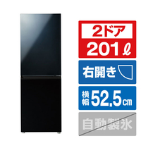 ハイアール 【右開き】201Lスリム 2ドア冷凍冷蔵庫 e angle select ミラーブラック JR-M20E6-MK