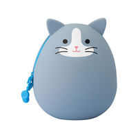 リヒトラブ SMART FIT プニラボ エッグポーチBIGサイズ ハチワレネコ FC09816-A7783-4