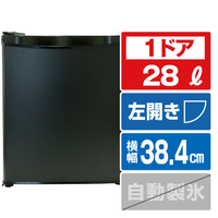 TOHOTAIYO 【左開き】28L 1ドア冷蔵庫 ブラック TH-S28L1-BK/L