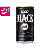 UCC BLACK無糖 185g 6缶パック F806674-502426