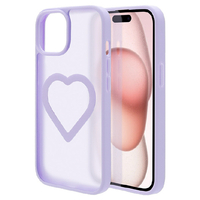 ラスタバナナ iPhone 15/14/13用Mignu TPU×PCケース パープル＊フロストパープル 9115IP361HPFPU