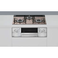 リンナイ システムキッチン用ガスビルトインコンロ(天然ガス用) Lisse スモーキーピンク RXE31W42J2RSTW-13A