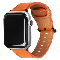 EGARDEN Apple Watch 42/41/40/38mm用バンド GENUINE LEATHER STRAP オレンジ EGD20602AW