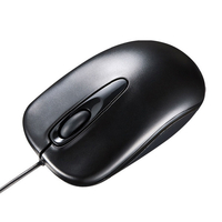 サンワサプライ 有線ブルーLEDマウス ブラック MA-BL150BK