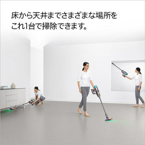 ダイソン サイクロン式コードレススティッククリーナー Dyson V12 Detect Slim Fluffy ニッケル/アイアン/ニッケル SV46 FF-イメージ3