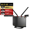 BUFFALO 無線LAN親機11ax/ac/n/a/g/b4803+4803+1147Mbps AirStation チタニウムグレー WXR-11000XE12