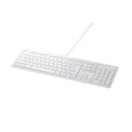 BUFFALO USB接続 有線キーボード Macモデル ホワイト BSKBM01WH