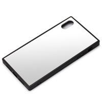 PGA iPhone XS Max用 ガラスハイブリッドケース シルバー PG-18ZGT02SV