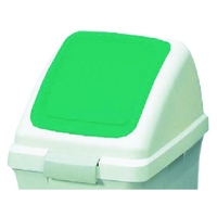 山崎産業 屋内用屑入れ リサイクルトラッシュECO-35用 プッシュ蓋 緑 FC319JL-3702332