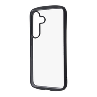 レイアウト Galaxy S25用Like standard Puffull 耐衝撃 バンパー ハイブリッドケース ブラック RT-GS25CMD1/B