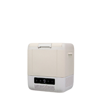 YUASA コンプレッサー式ポータブル冷凍・冷蔵庫(18L) グレー YRE-E18G(H)
