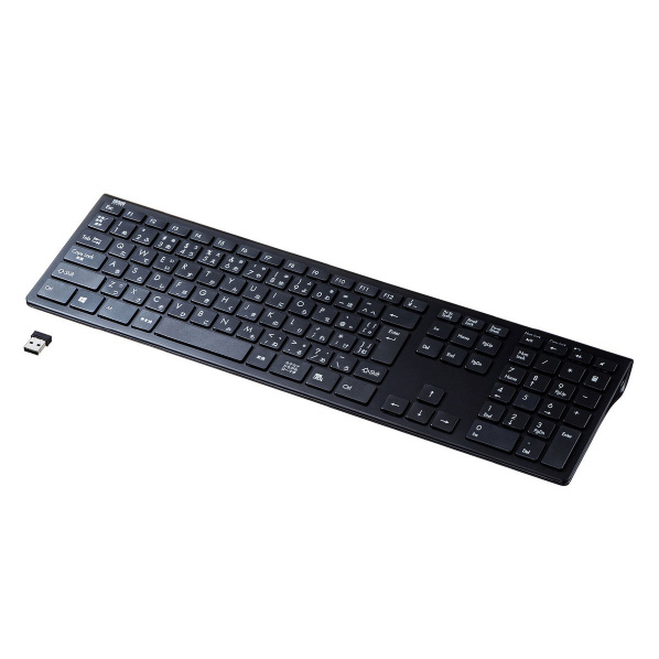 サンワサプライ ワイヤレススリムキーボード ブラック SKB-WL33BK