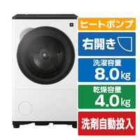 SHARP 8kgドラム洗濯機 ラスターホワイト ES-8XS1-WR