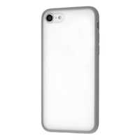 レイアウト iPhone SE(第3世代)/SE(第2世代)/8/7用マットハイブリッドケース SHEER ホワイト/グレー RT-P34BS4/WGR