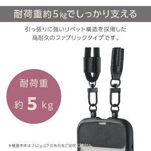 エレコム ストラップホールシート/2枚入り/2口タイプ ブラック P-STHD2BKN-イメージ4