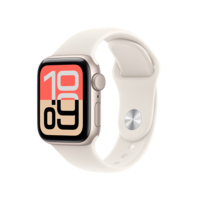Apple Apple Watch SE 3(GPSモデル)- 40mm スターライトアルミニウムケースとサンドスポーツバンド - M/L MJKW4J/A