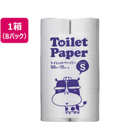 Forestway トイレットペーパー 60m シングル 12ロール×8パック 1箱(8パック) F833855-FRW657288