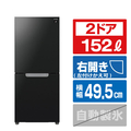 SHARP 【右開き】152L 冷蔵庫 つけかえどっちもドア ピュアブラック SJ-GD15R-B